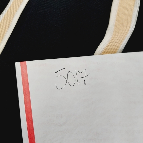 Exclusively Misook Black White Yellow Topper Sweater Coat Open Front BlazerP5017 - Picture 7 of 7